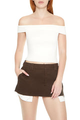 Off-the-Shoulder Fitted Top | Forever 21 Womens