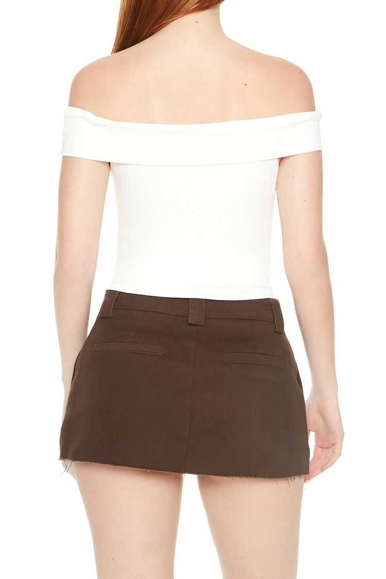 Off-the-Shoulder Fitted Top | Forever 21 Womens