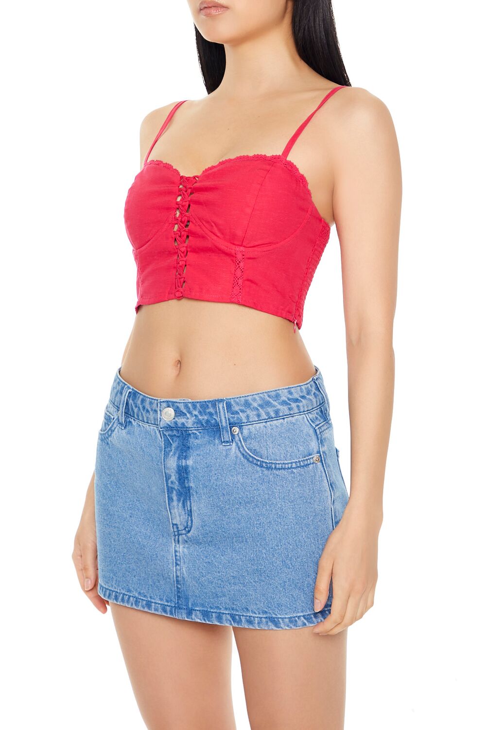 Crisscross Bustier Cropped Cami | Forever 21 Womens