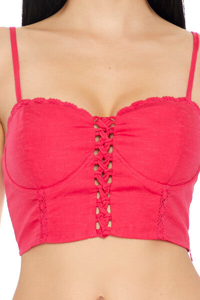 Crisscross Bustier Cropped Cami | Forever 21 Womens