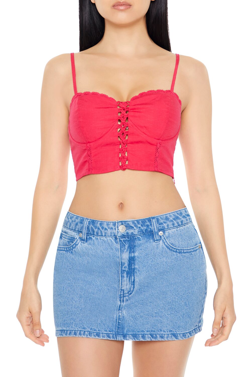 Crisscross Bustier Cropped Cami | Forever 21 Womens