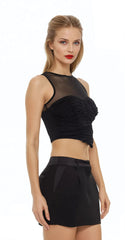Ruched V-Hem Crop Top | Forever 21 Womens