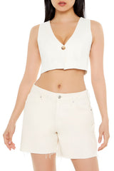 Sleeveless Linen-Blend Crop Top | Forever 21 Womens