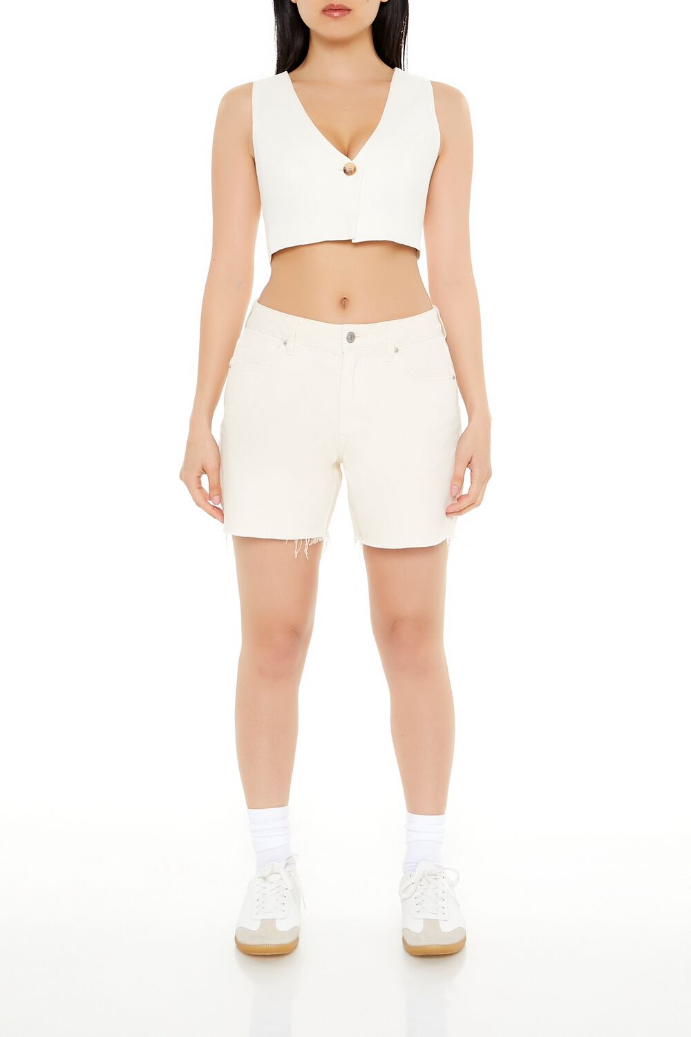 Sleeveless Linen-Blend Crop Top | Forever 21 Womens