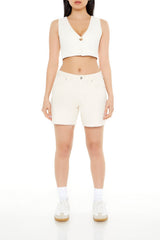 Sleeveless Linen-Blend Crop Top | Forever 21 Womens