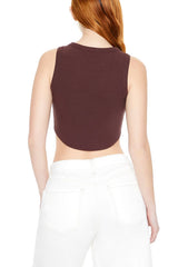 Cropped Dolphin-Hem Tank Top | Forever 21 Womens