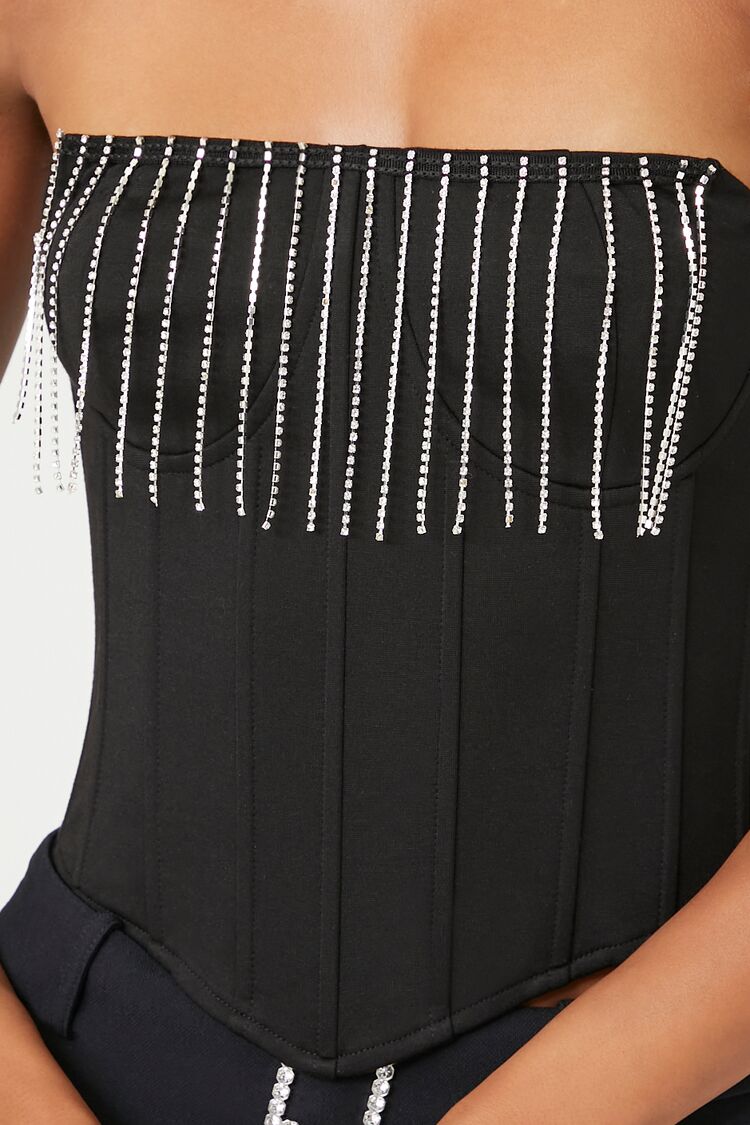Rhinestone Fringe Tube Top | Forever 21 Womens