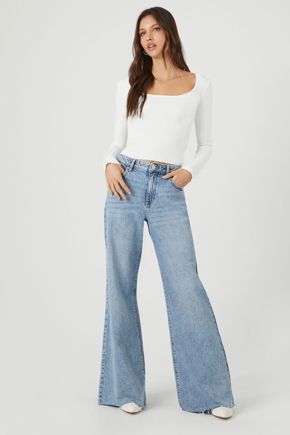 Sweater-Knit Scoop-Neck Crop Top | Forever 21 Womens