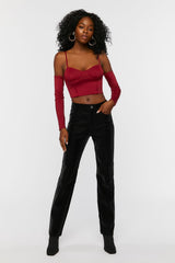 Bustier Open-Shoulder Crop Top | Forever 21 Womens