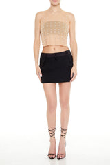 Mesh Faux Pearl Crop Top | Forever 21 Womens