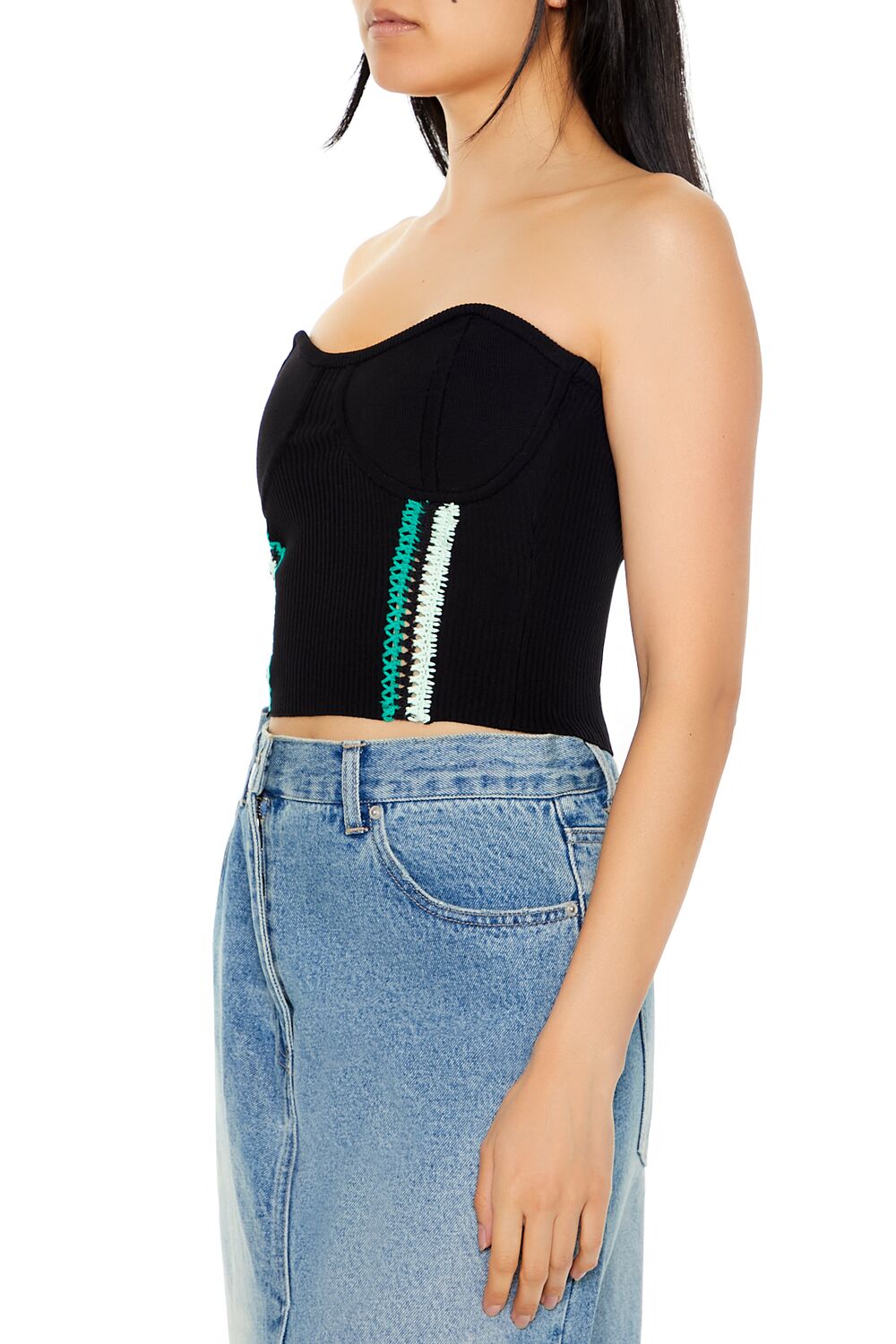 Embroidered Sweater-Knit Tube Top | Forever 21 Womens
