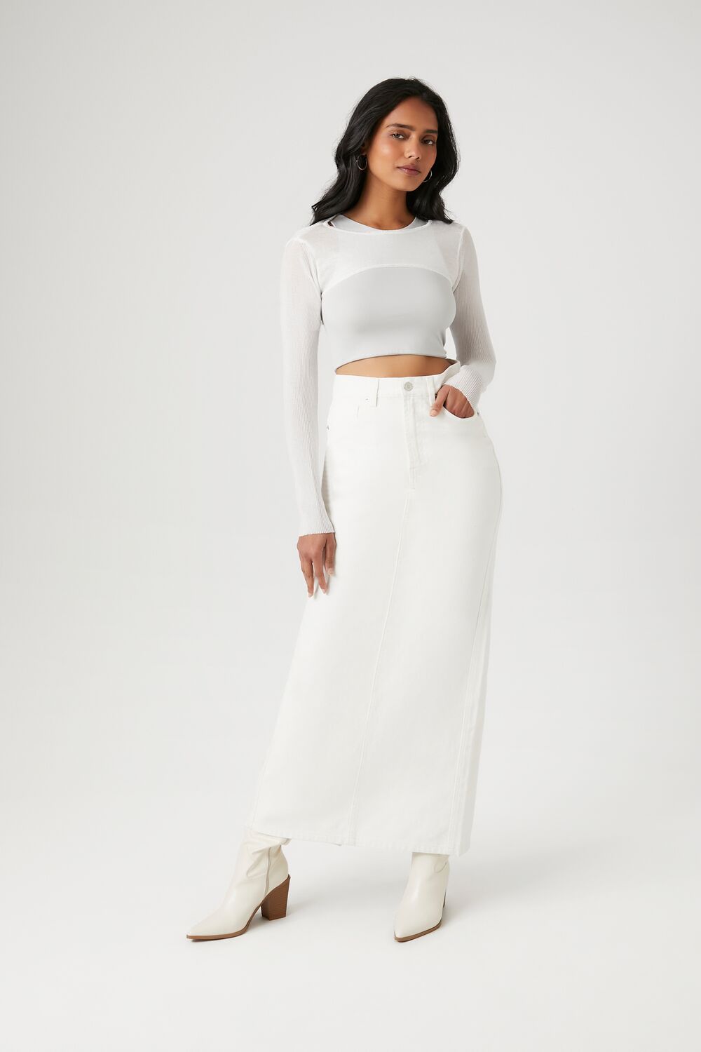 Super Cropped Sweater-Knit Top | Forever 21 Womens