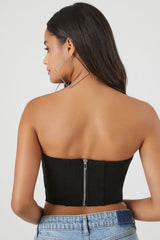 Hook-and-Eye Cropped Tube Top | Forever 21 Womens