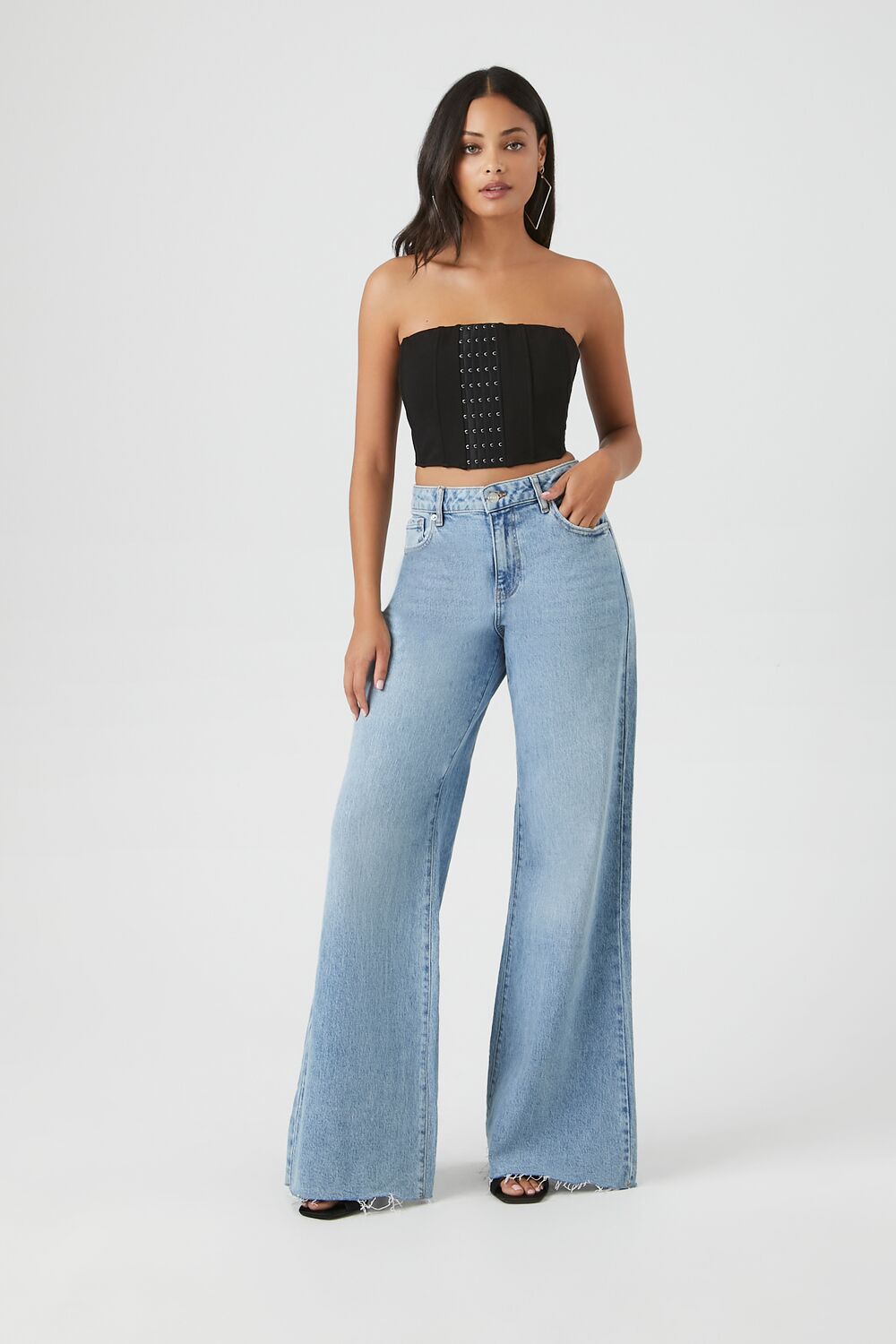 Hook-and-Eye Cropped Tube Top | Forever 21 Womens