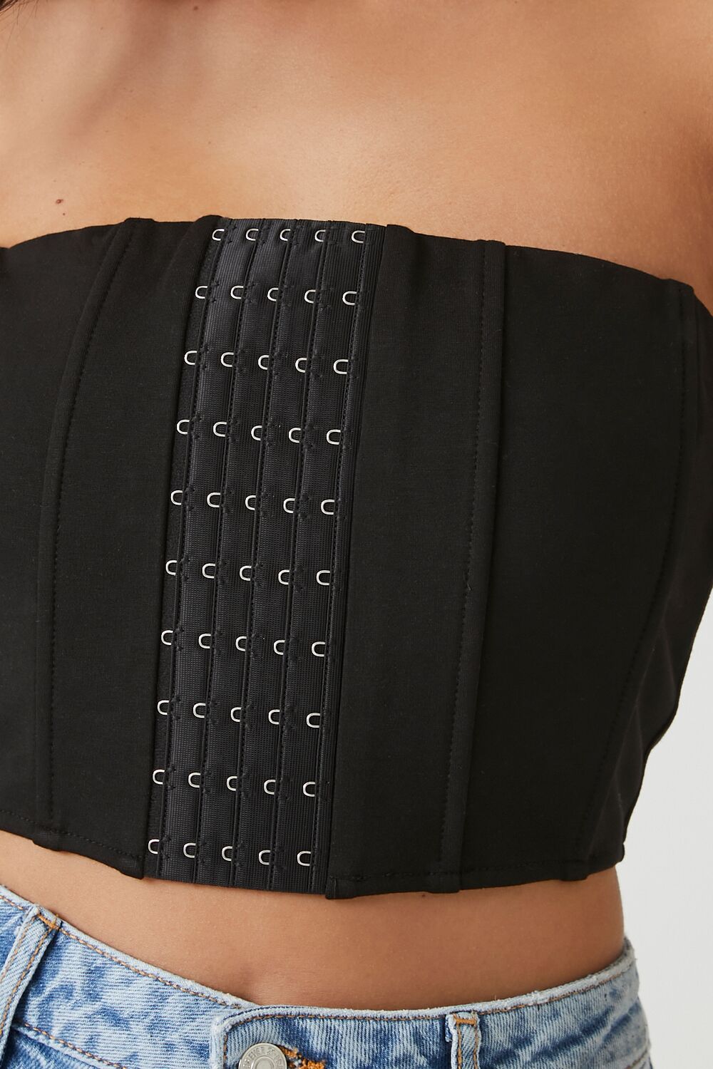 Hook-and-Eye Cropped Tube Top | Forever 21 Womens