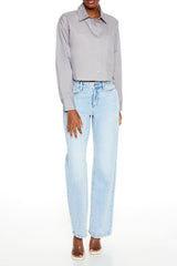 Cotton Long-Sleeve Shirt | Forever 21 Womens