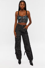 Marble Bustier Crop Top | Forever 21 Womens