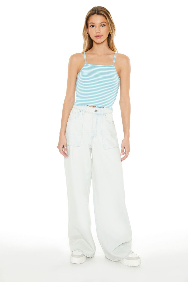 Striped Cropped Cami | Forever 21 Womens