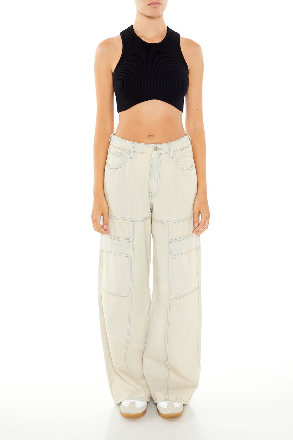 Sweater-Knit Curve-Hem Crop Top | Forever 21 Womens