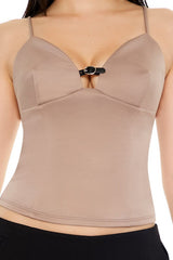 Cropped Buckle-Strap Cami | Forever 21 Womens
