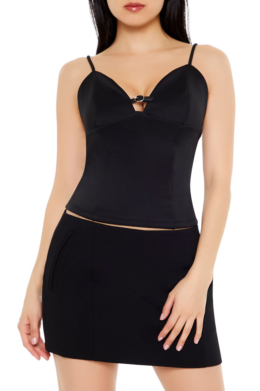Cropped Buckle-Strap Cami | Forever 21 Womens