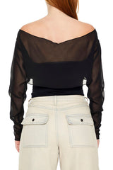 Sheer Chiffon Crop Top | Forever 21 Womens