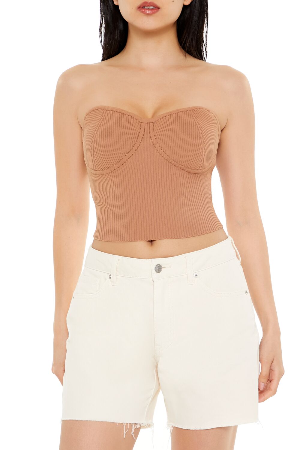 Sweater-Knit Bustier Tube Top | Forever 21 Womens