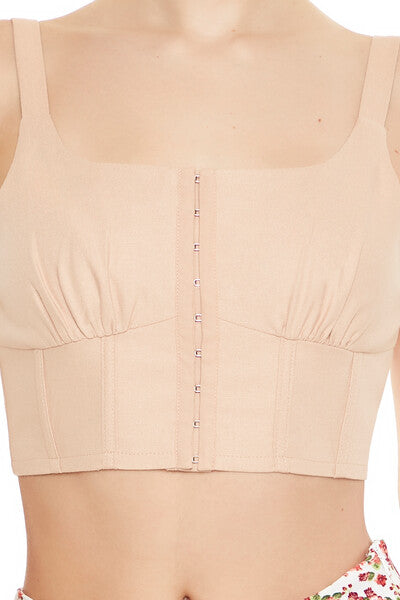 Hook-&-Eye Corset Crop Top | Forever 21 Womens