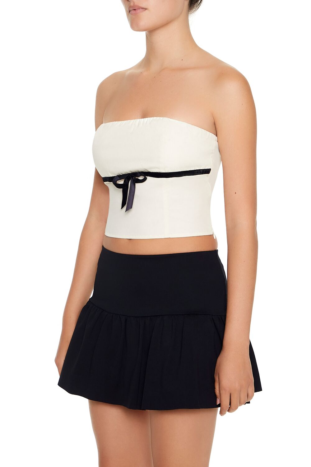 Bow Cropped Tube Top | Forever 21 Womens