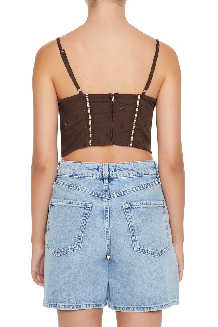 Eyelet Cropped Cami | Forever 21 Womens