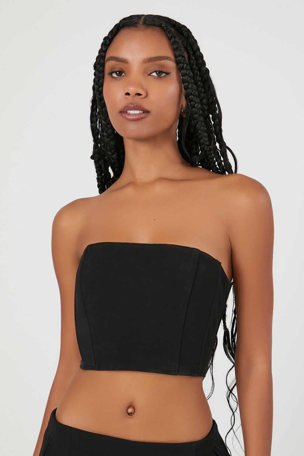 Cropped Lace-Up Tube Top | Forever 21 Womens