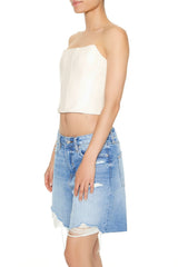 Cropped Faux Leather Tube Top | Forever 21 Womens