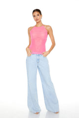 Sheer Mesh Halter Top | Forever 21 Womens