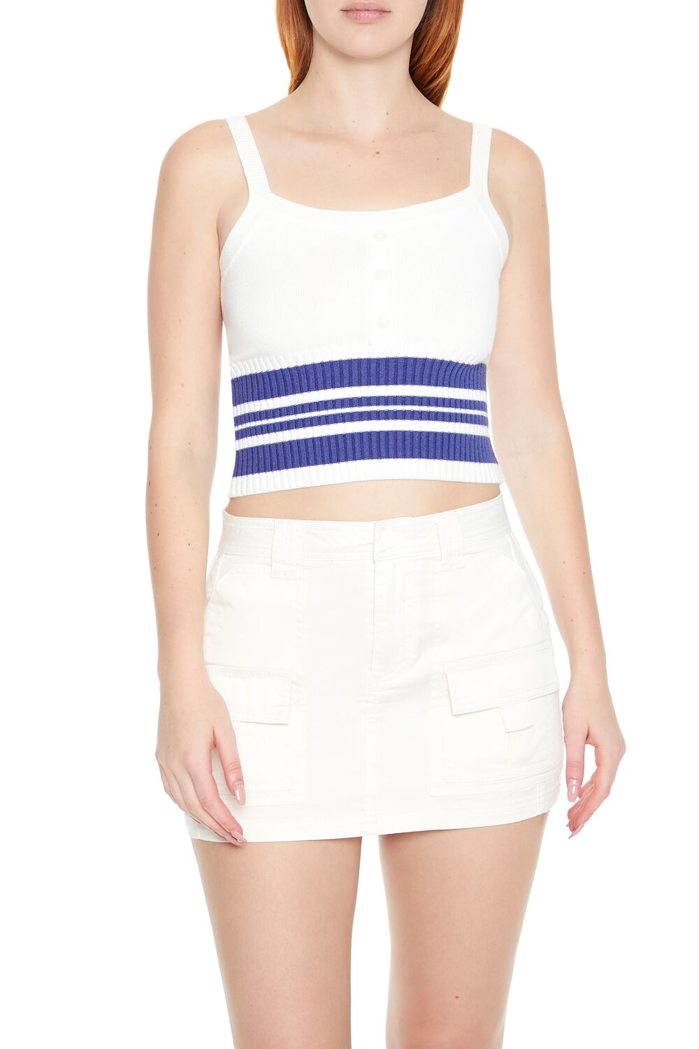 Striped Sweater-Knit Tank Top | Forever 21 Womens