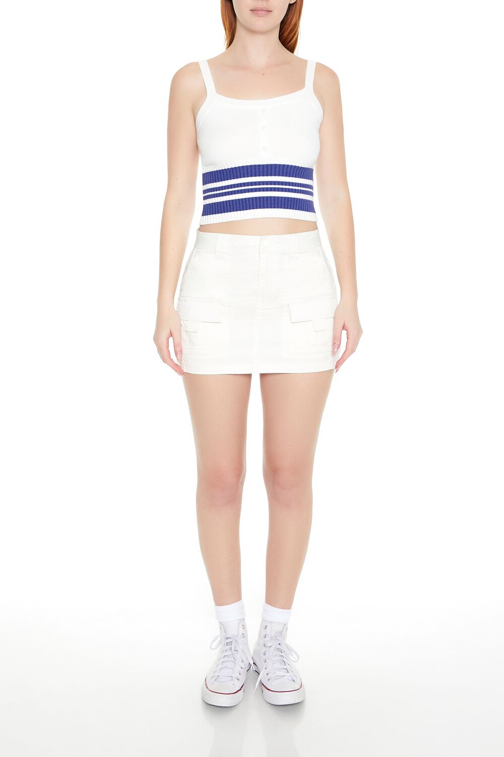 Striped Sweater-Knit Tank Top | Forever 21 Womens