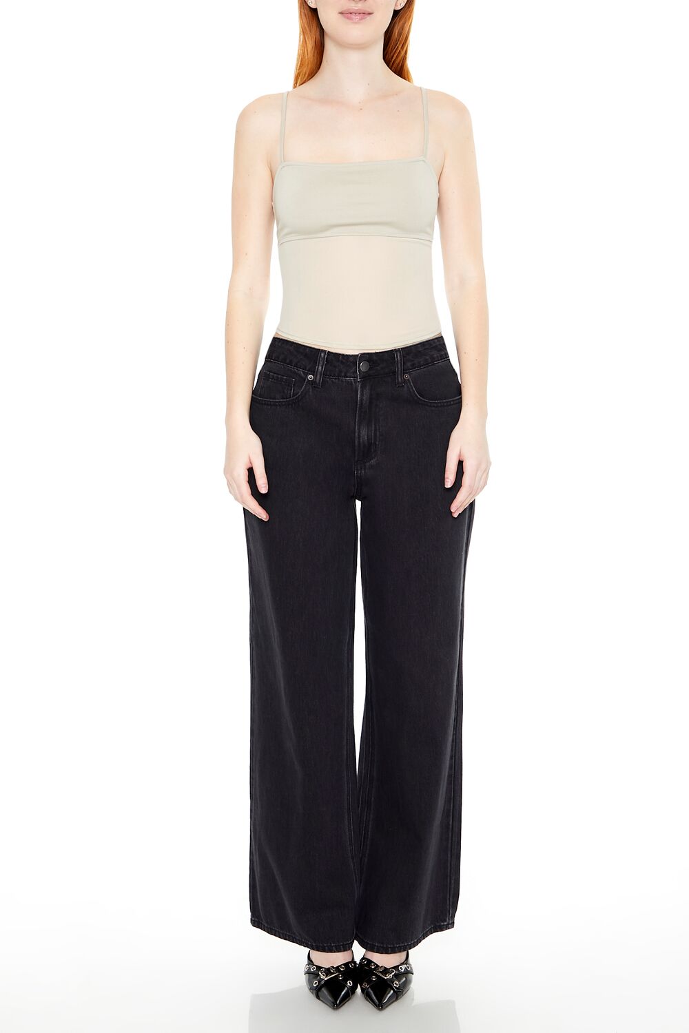 Sheer Ponte Knit Cami | Forever 21 Womens