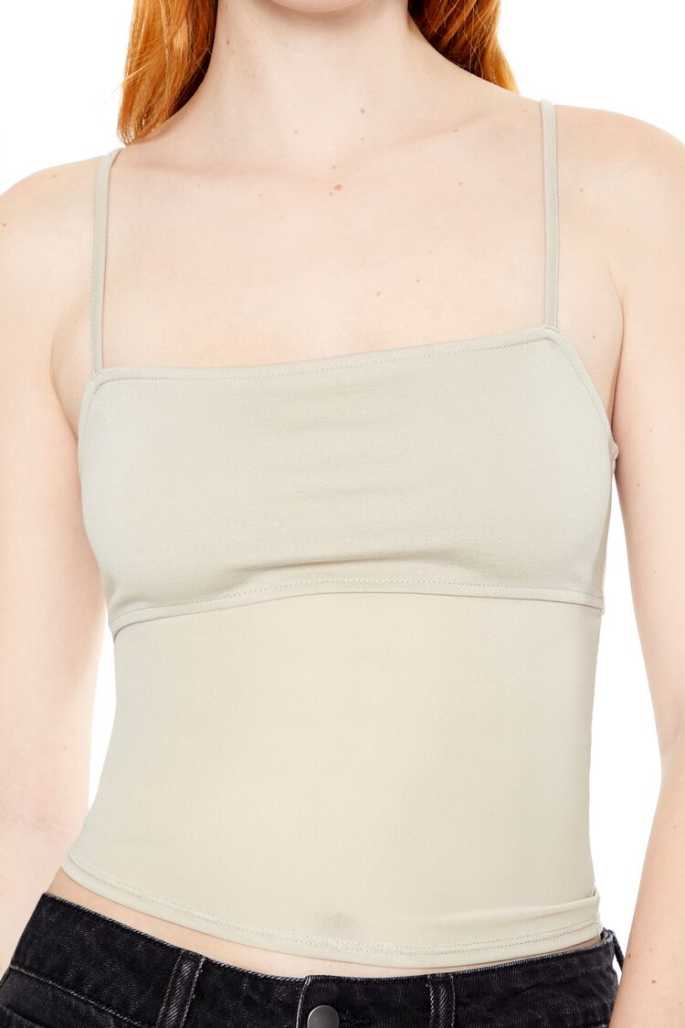 Sheer Ponte Knit Cami | Forever 21 Womens