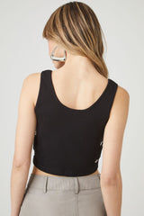 Eyelet Cropped Tank Top | Forever 21 Womens