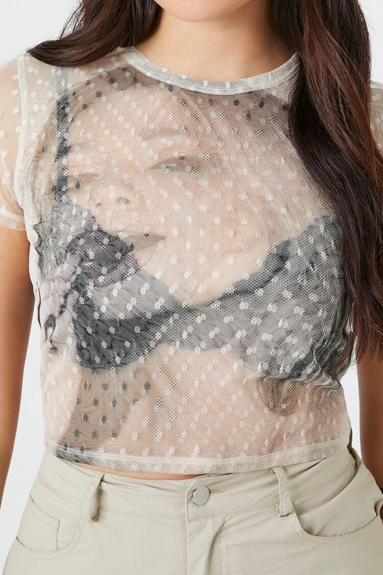 Mesh Graphic Baby Tee | Forever 21 Womens