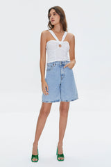 V-Strap Cutout Crop Top | Forever 21 Womens