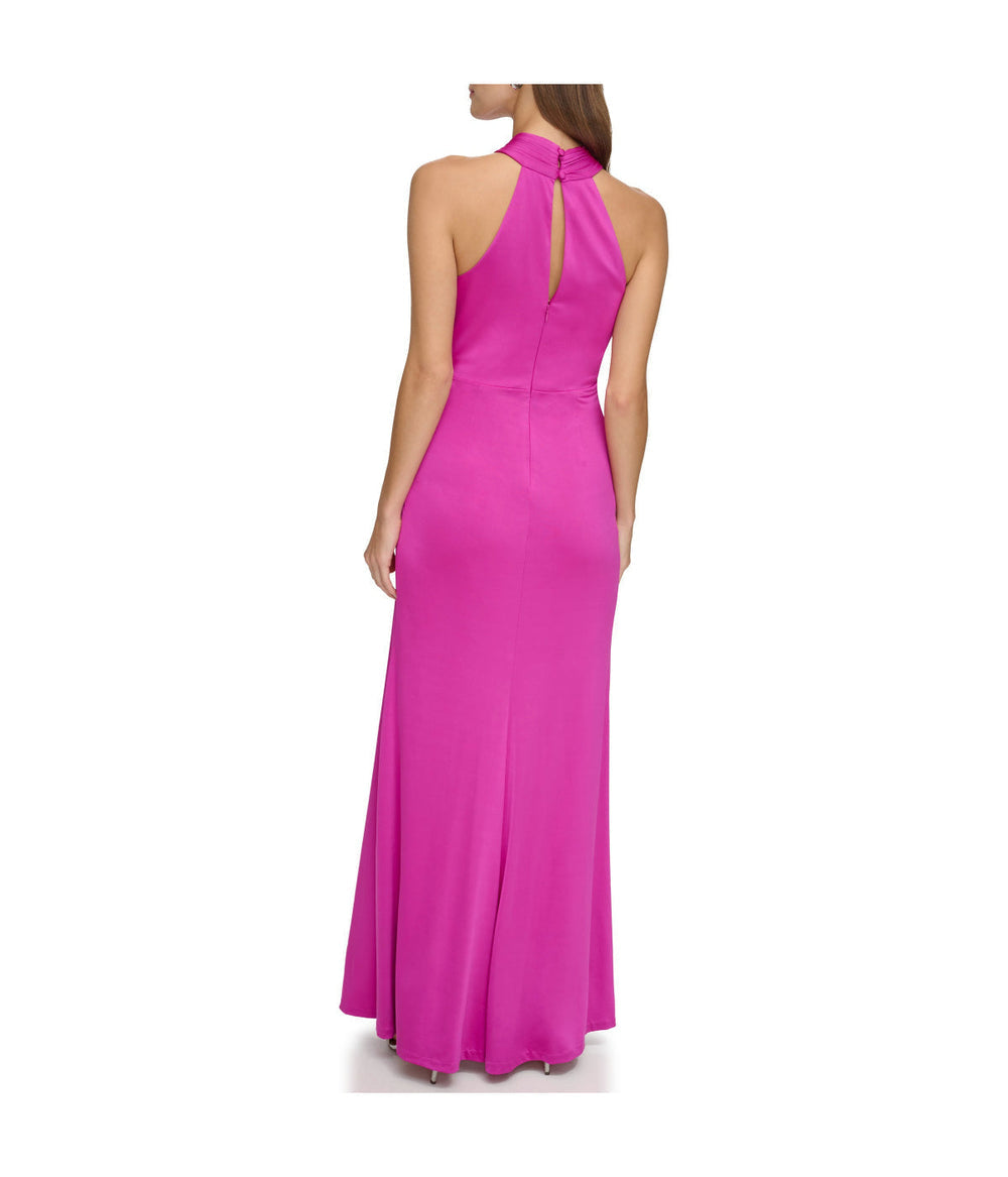 Sleeves High Neck Gown With Drape Front Berry | Forever 21 Womens