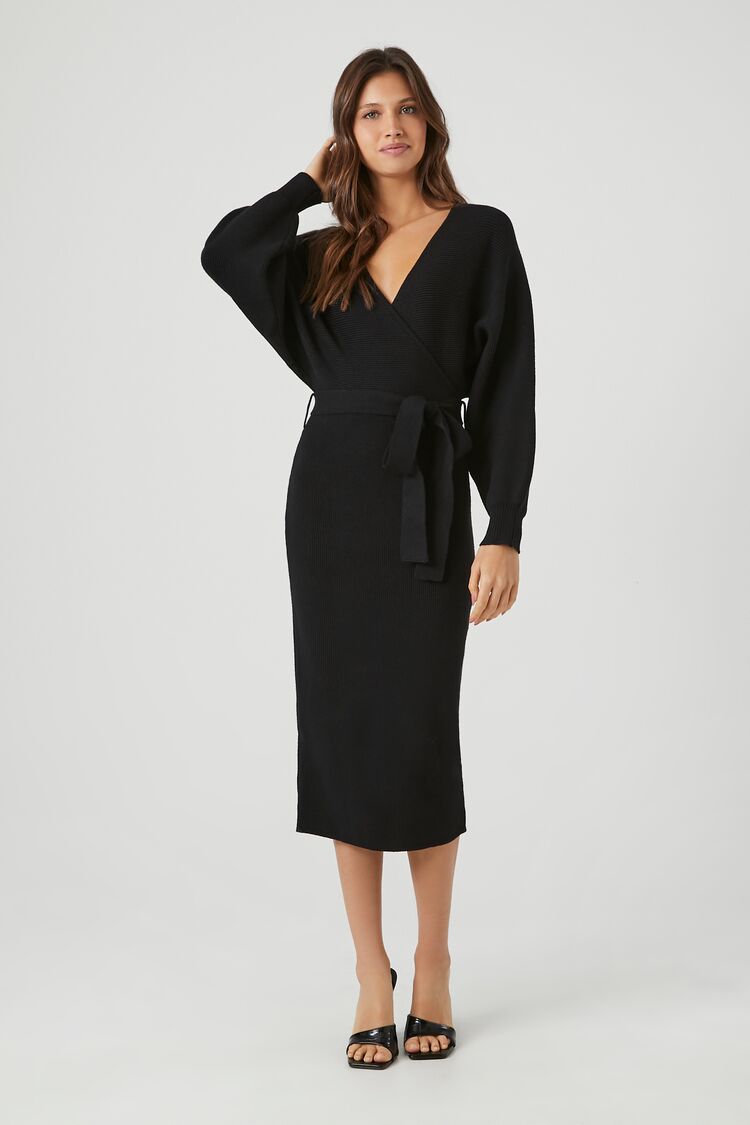 Sweater Midi Wrap Dress | Forever 21 Womens