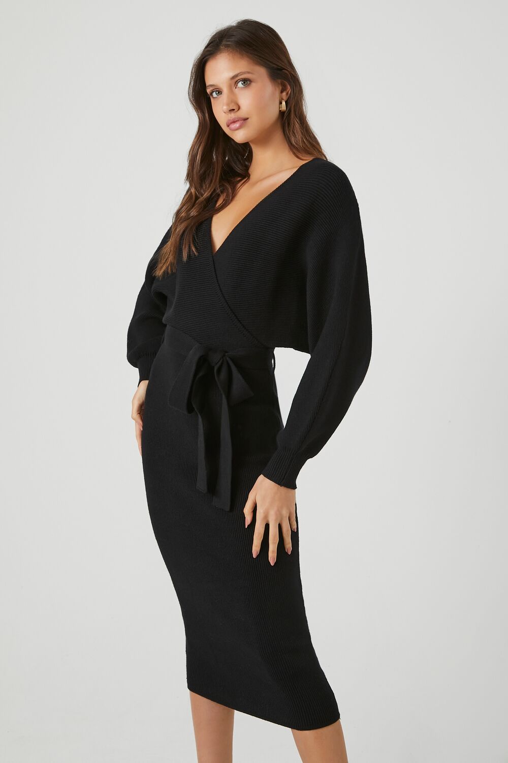 Sweater Midi Wrap Dress | Forever 21 Womens