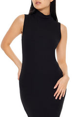 Ribbed Knit Mock Neck Midi Dress | Forever 21 Womens