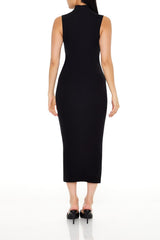 Ribbed Knit Mock Neck Midi Dress | Forever 21 Womens