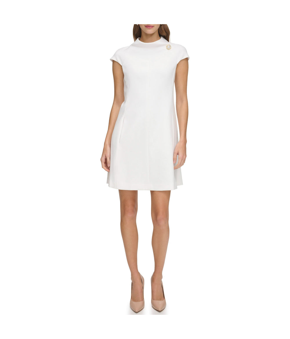 Cap Sleeve Roll Neck Shift Ivory | Forever 21 Womens