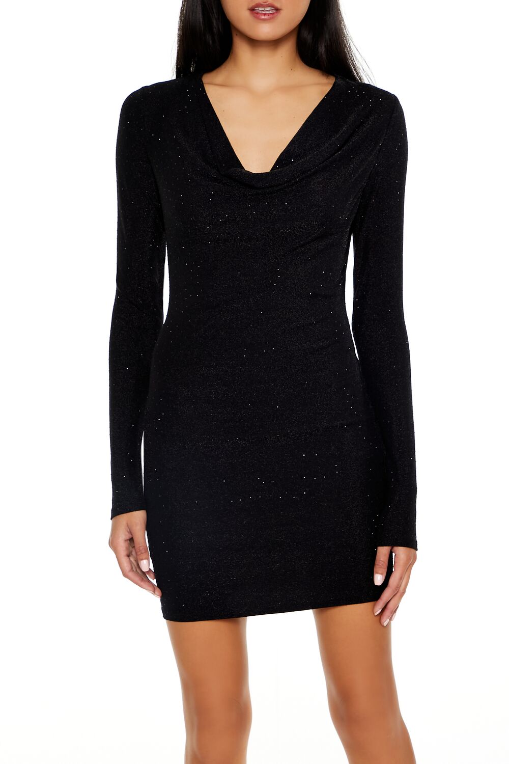 Glitter Cowl Bodycon Mini Dress | Forever 21 Womens
