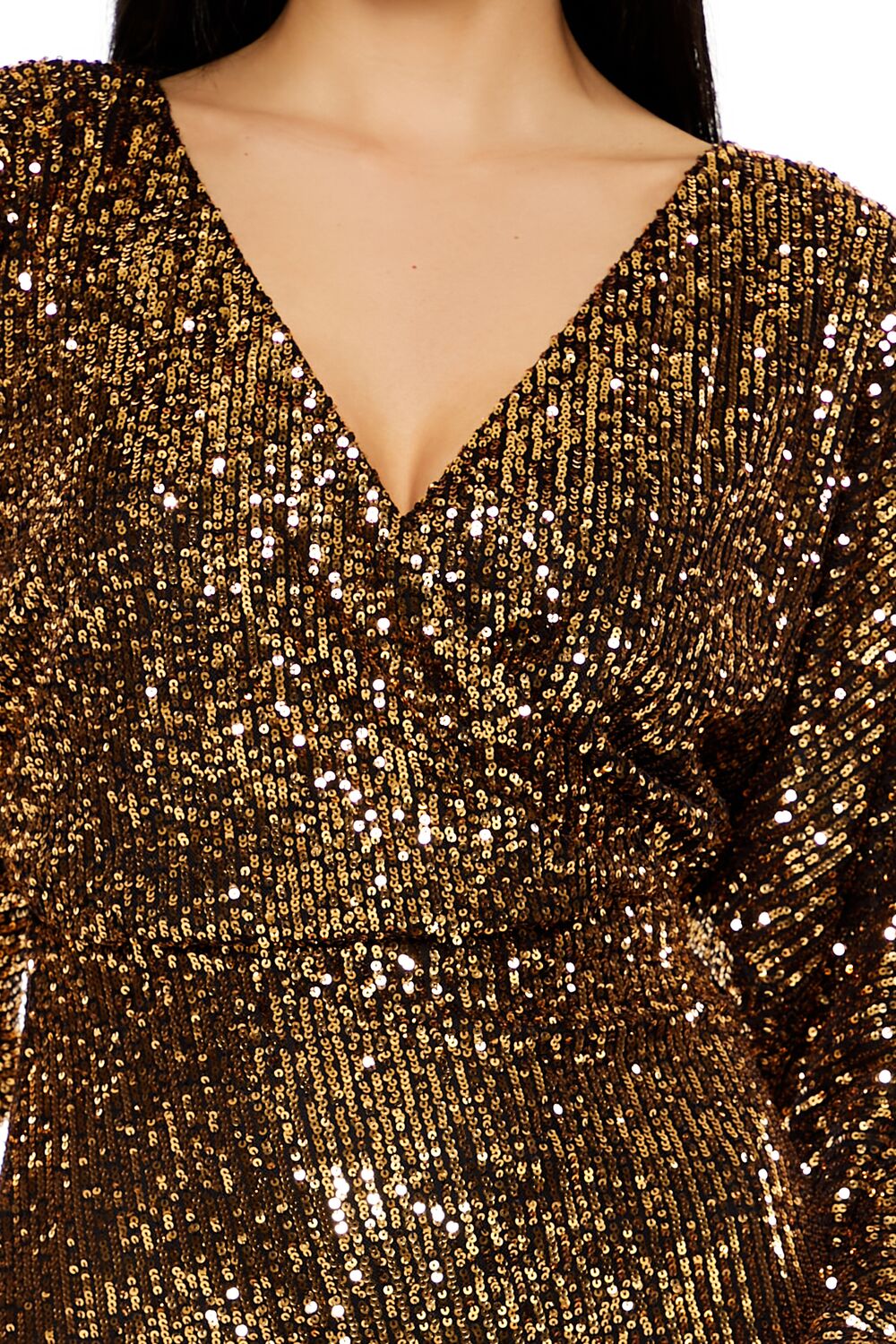 Sequin Surplice Mini Dress | Forever 21 Womens