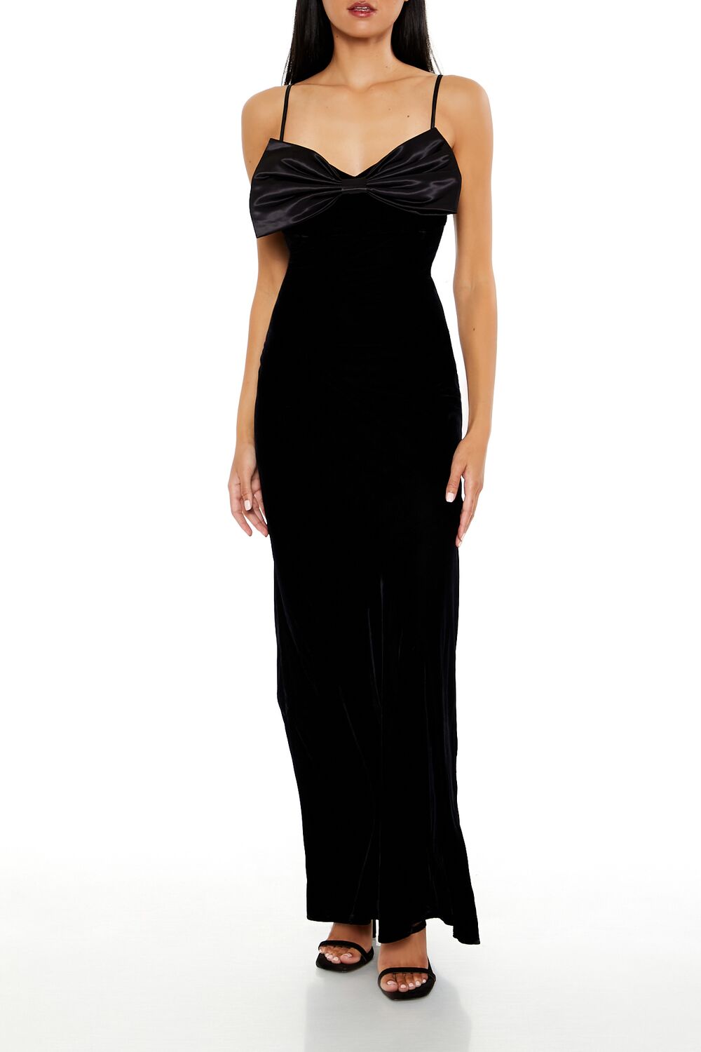 Velvet Bow Maxi Dress | Forever 21 Womens