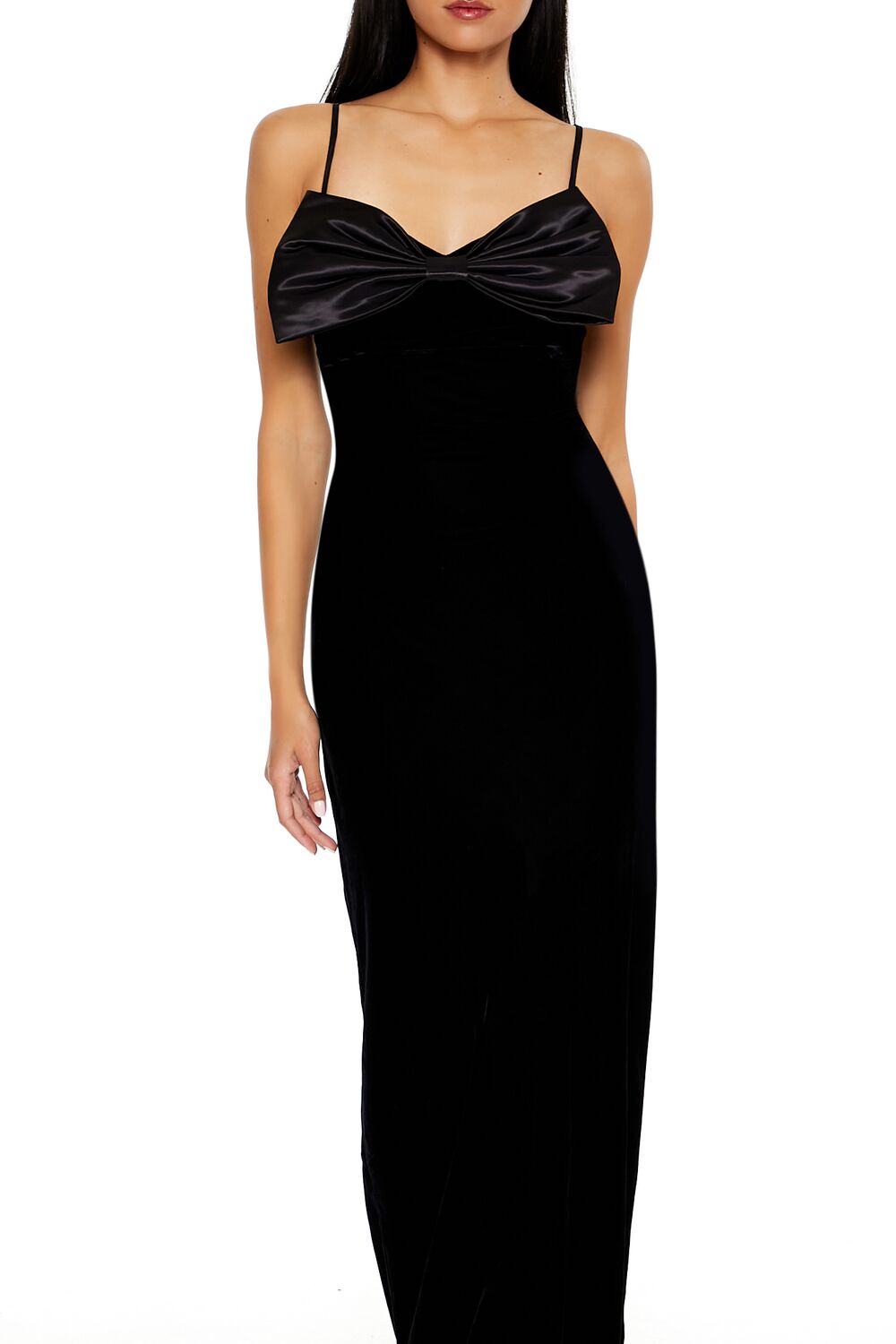 Velvet Bow Maxi Dress | Forever 21 Womens